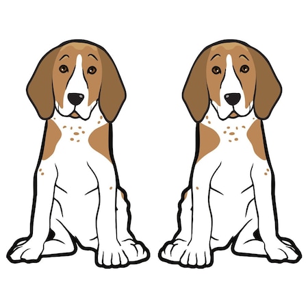 Signmission American English Coonhound Dog Decal, Dog Lover Decor Vinyl Sticker D-18-American English Coonhound